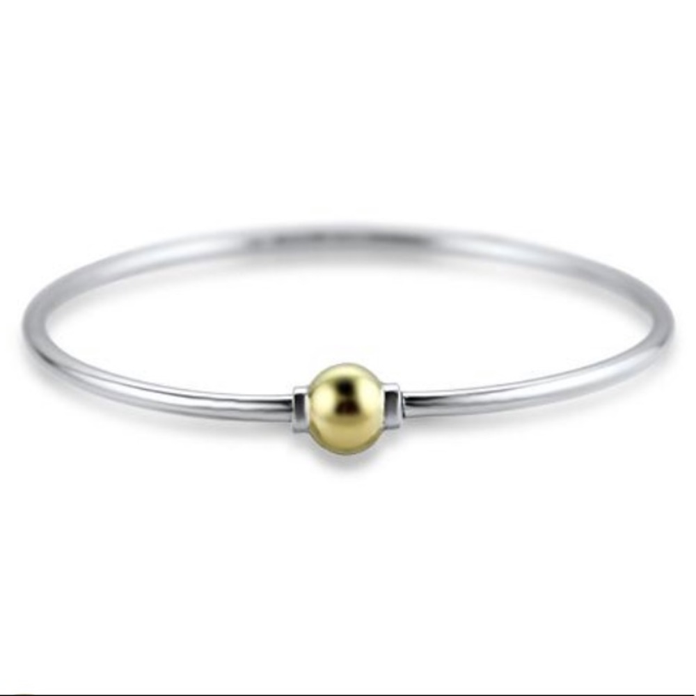 Sterling silver and gold Cape Cod bracelet